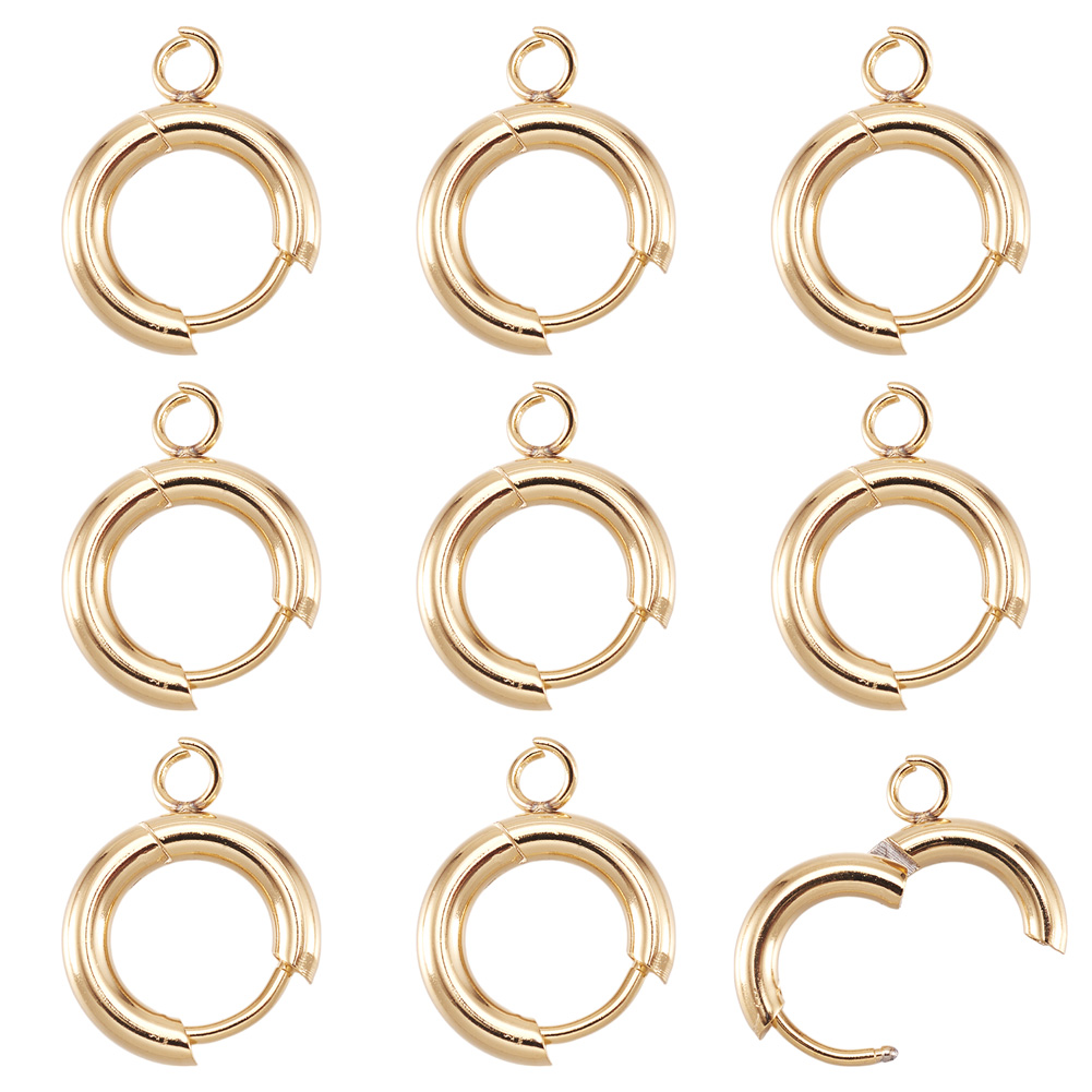 Circle Hook Set - ตะขอเกี่ยวต่างหูสแตนเลส 201 จำนวน 10 ชิ้น แบบวงกลม
