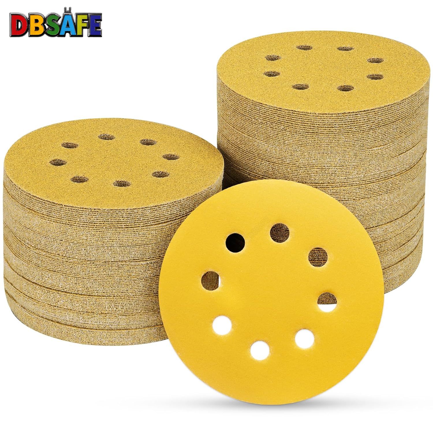 Circle Hook Set - แผ่นกระดาษทรายแบบวงกลม 10-100 ชิ้น ขนาด 5 นิ้ว