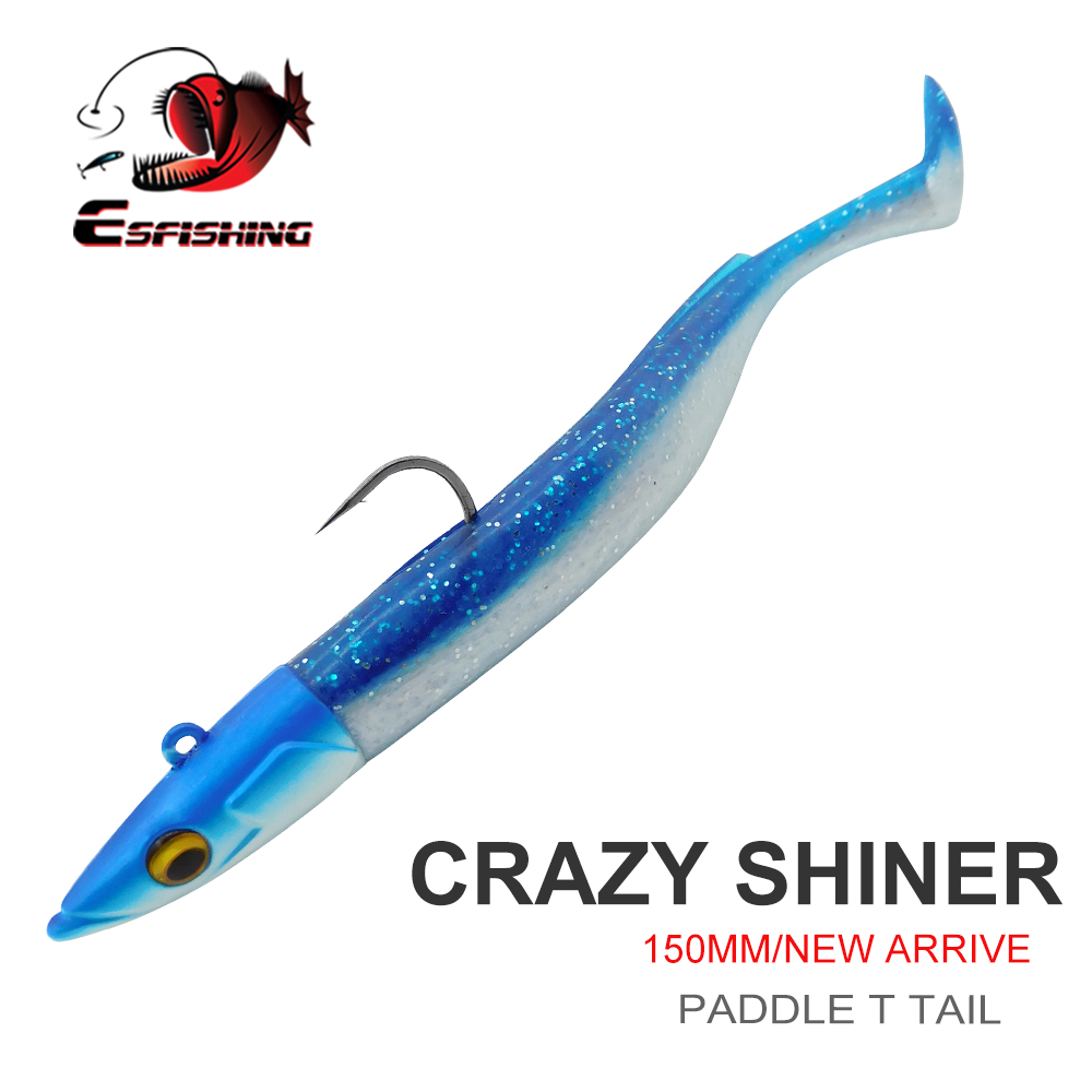 Soft Plastic Lure - ESFISHING เหยื่อตกปลาแบบนิ่ม Leurre Souple Crazy Paddle