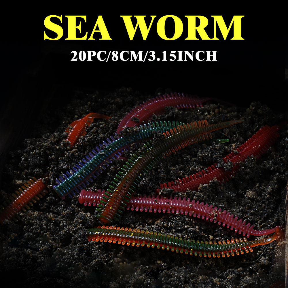 SUNMILE เหยื่อหนอนทราย 10 ชิ้น - Soft Plastic Lure บทวิจารณ์และราคา