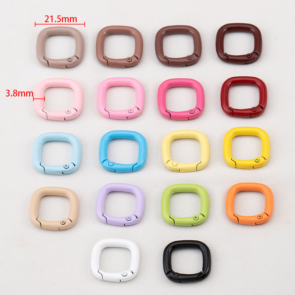 หัวเข็มขัดสปริงสี่เหลี่ยมสีลูก - Circle Hook Set บทวิจารณ์และราคา