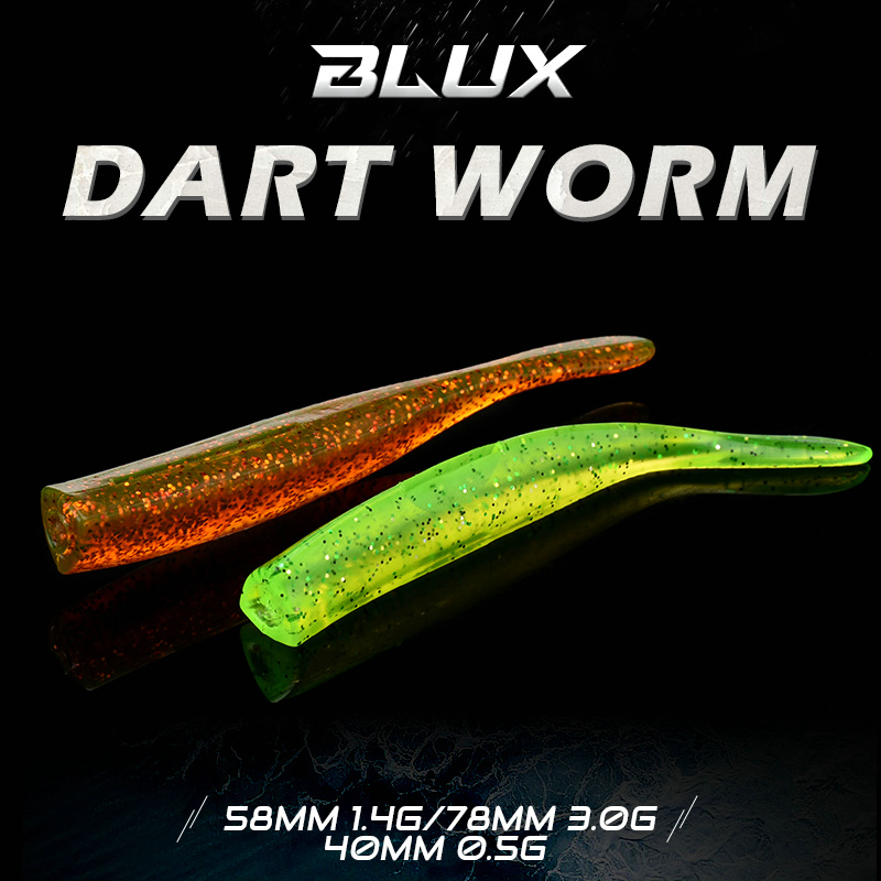 BLUX ใหม่ Dart Worm เหยื่ออ่อน - Soft Plastic Lure บทวิจารณ์และราคา