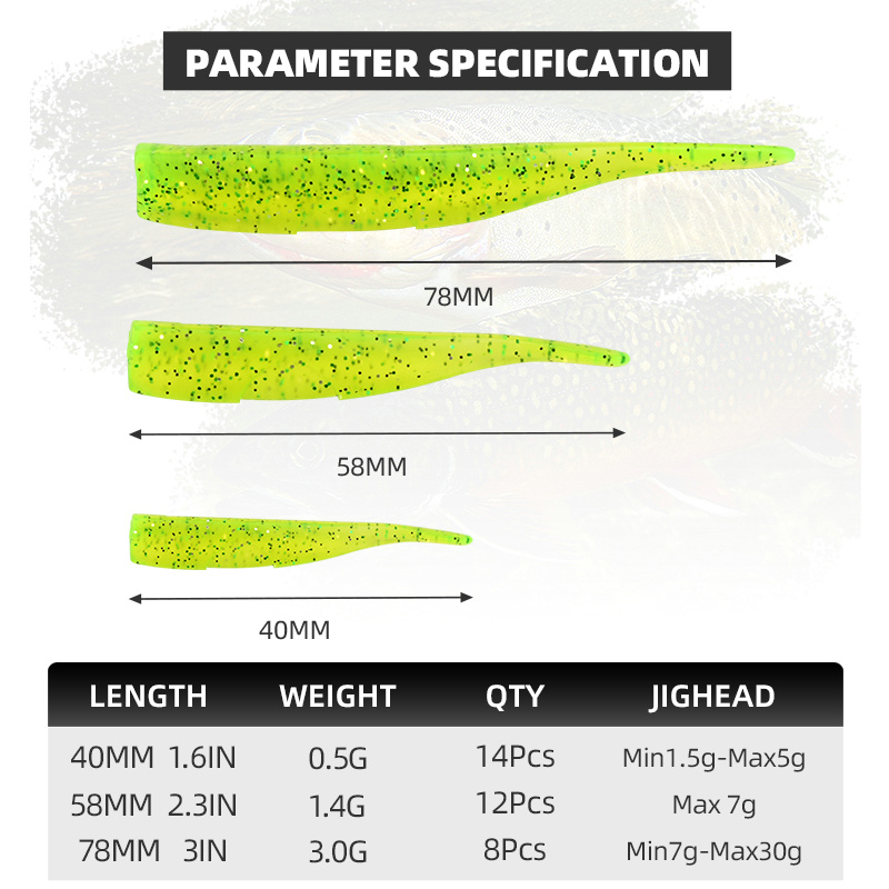 BLUX ใหม่ Dart Worm เหยื่ออ่อน - Soft Plastic Lure บทวิจารณ์และราคา