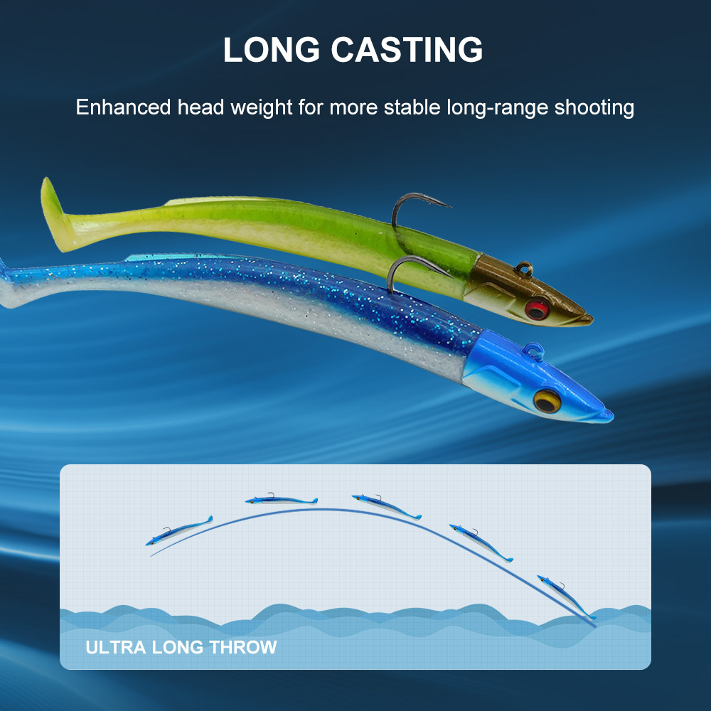 ESFISHING เหยื่อตกปลาแบบนิ่ม L - Soft Plastic Lure บทวิจารณ์และราคา
