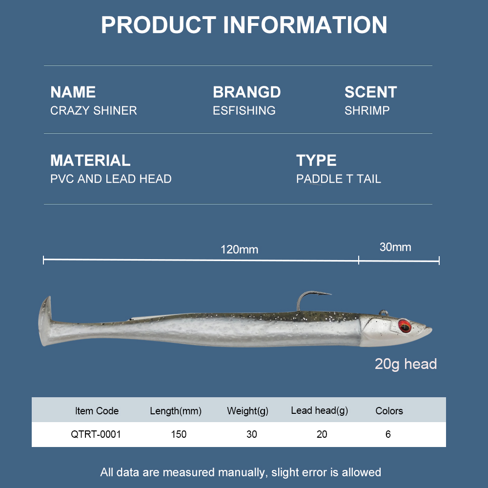 ESFISHING เหยื่อตกปลาแบบนิ่ม L - Soft Plastic Lure บทวิจารณ์และราคา