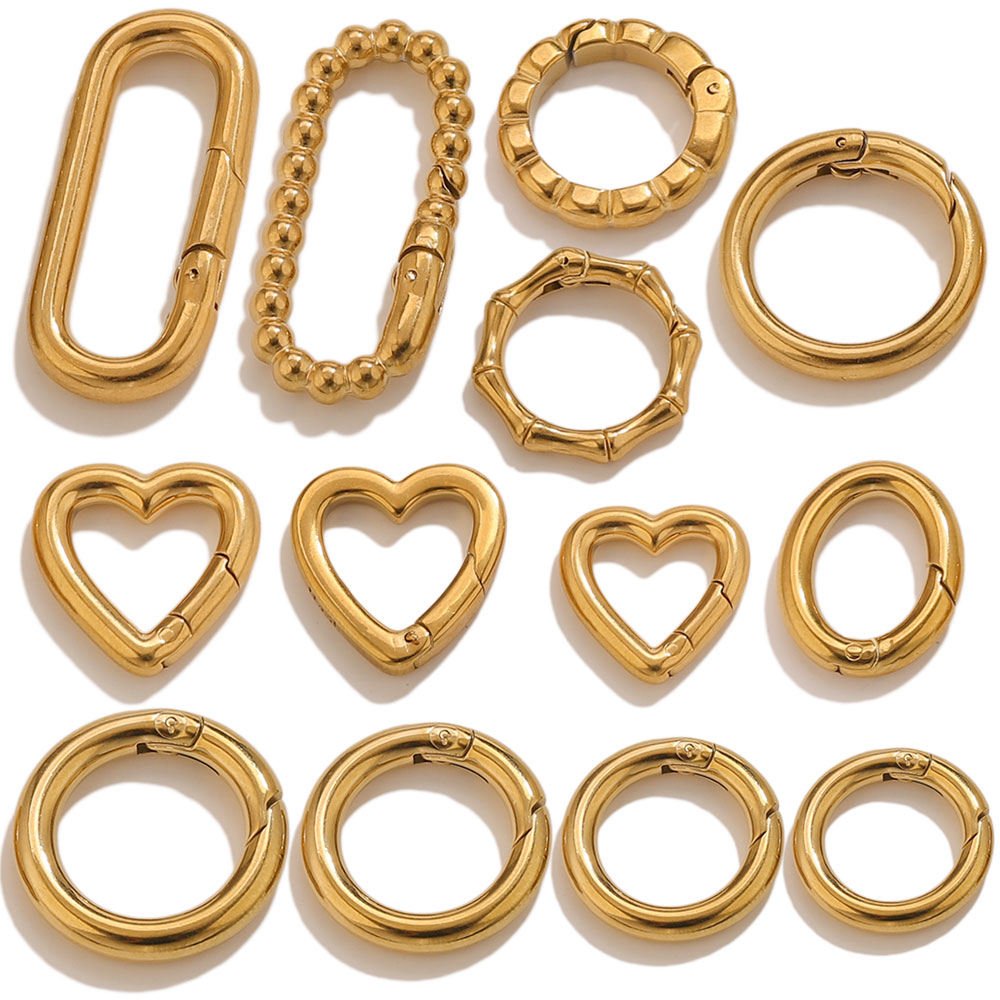 ตัวล็อคสปริงรูปหัวใจกลมสแตนเลส - Circle Hook Set บทวิจารณ์และราคา