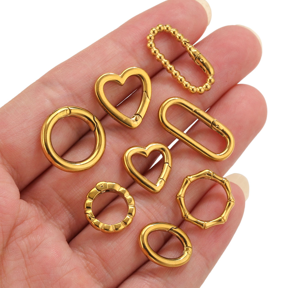 ตัวล็อคสปริงรูปหัวใจกลมสแตนเลส - Circle Hook Set บทวิจารณ์และราคา