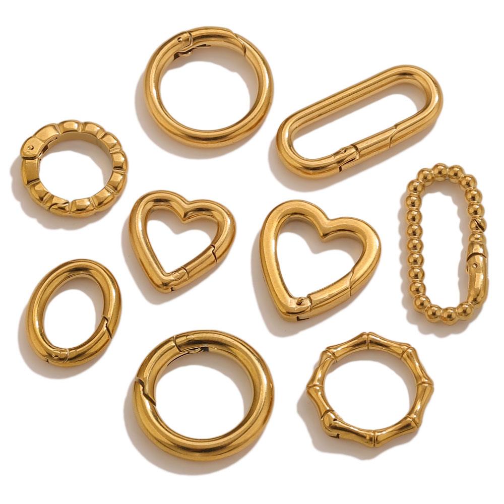 ตัวล็อคสปริงรูปหัวใจกลมสแตนเลส - Circle Hook Set บทวิจารณ์และราคา
